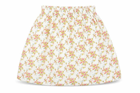 Oh My Love Womens Yellow Floral Viscose Mini Skirt Size S