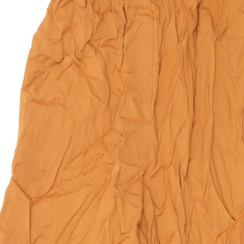 Womens UK Size XS H&M Regular Fit  Yellow Trousers