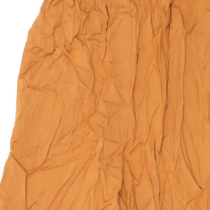 Womens UK Size XS H&M Regular Fit  Yellow Trousers