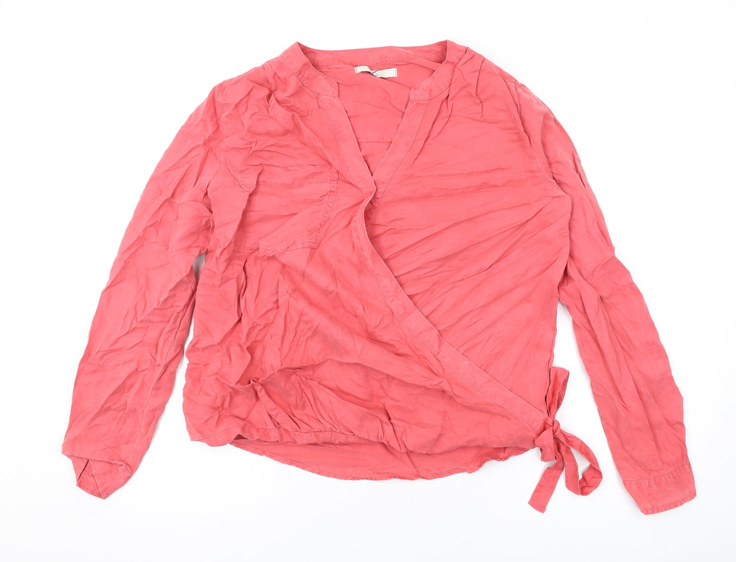 Womens UK Size 12 NEXT Pink Basic Blouse