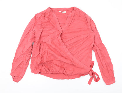Womens UK Size 12 NEXT Pink Basic Blouse