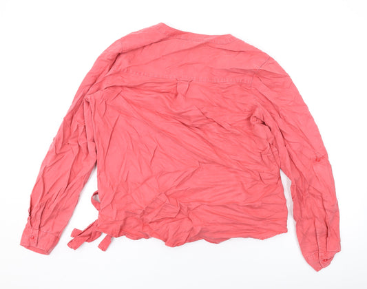 Womens UK Size 12 NEXT Pink Basic Blouse