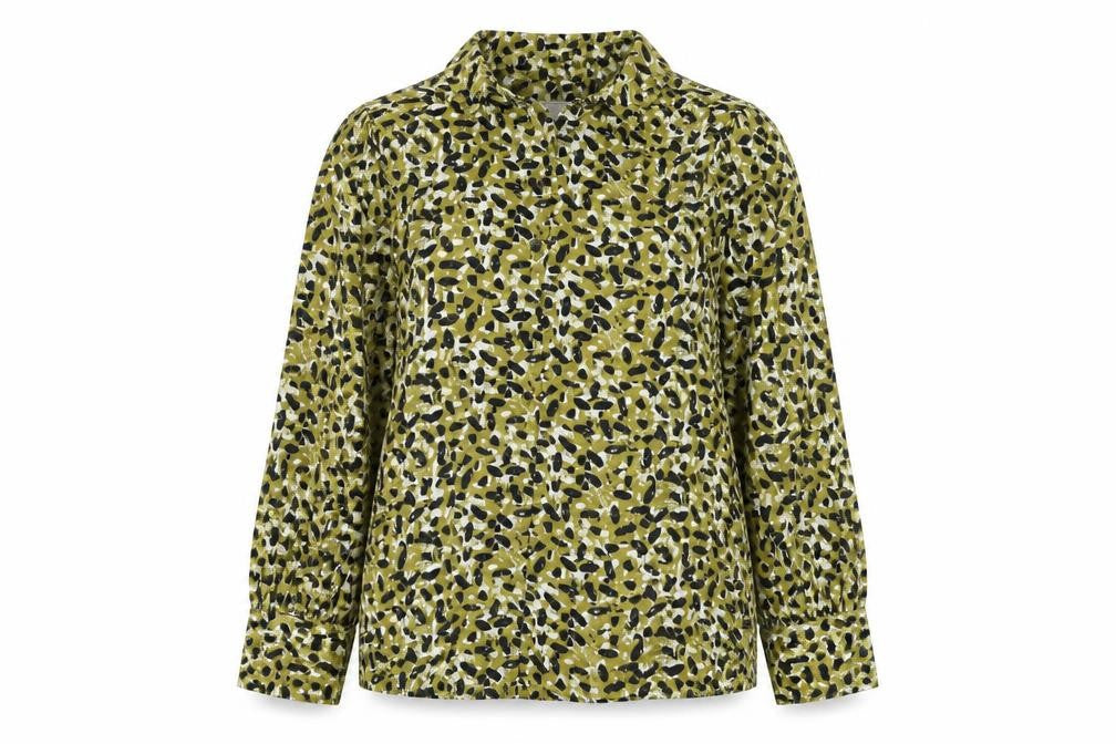 Womens UK Size 10 Topshop Green Basic Button-Up