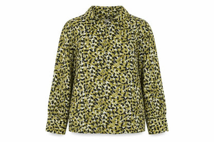 Womens UK Size 10 Topshop Green Basic Button-Up