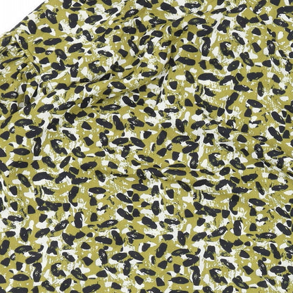 Womens UK Size 10 Topshop Green Basic Button-Up
