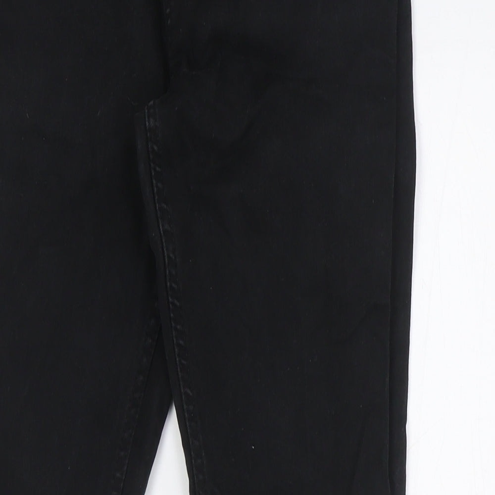 Denim Co Mens Black Cotton Skinny Jeans Size 28 in L30 in Regular Zip