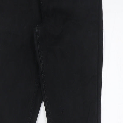 Denim Co Mens Black Cotton Skinny Jeans Size 28 in L30 in Regular Zip