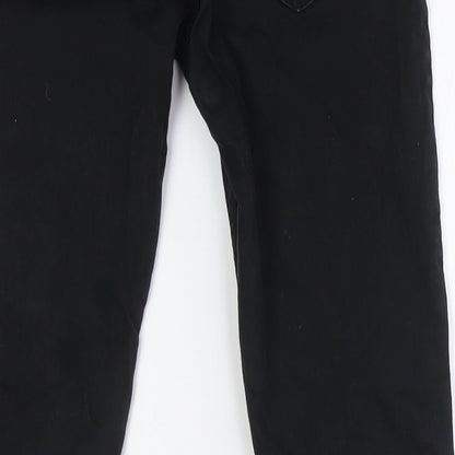 Denim Co Mens Black Cotton Skinny Jeans Size 28 in L30 in Regular Zip