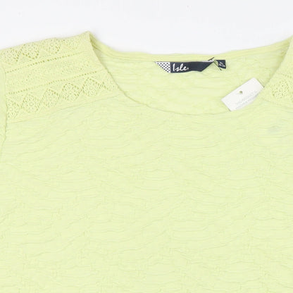Womens UK Size XL Isle Yellow Basic T-Shirt