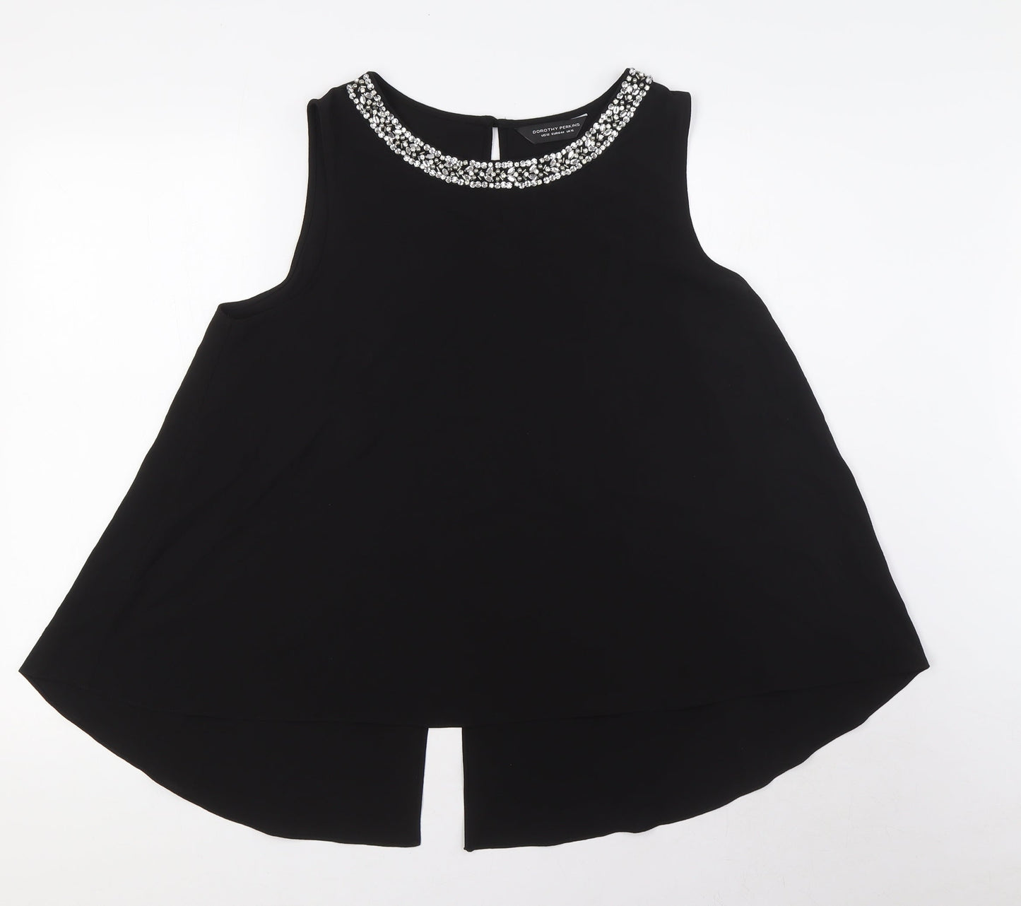 Womens UK Size 16 Dorothy Perkins Black Basic Blouse