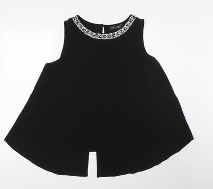 Womens UK Size 16 Dorothy Perkins Black Basic Blouse