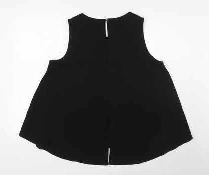 Womens UK Size 16 Dorothy Perkins Black Basic Blouse