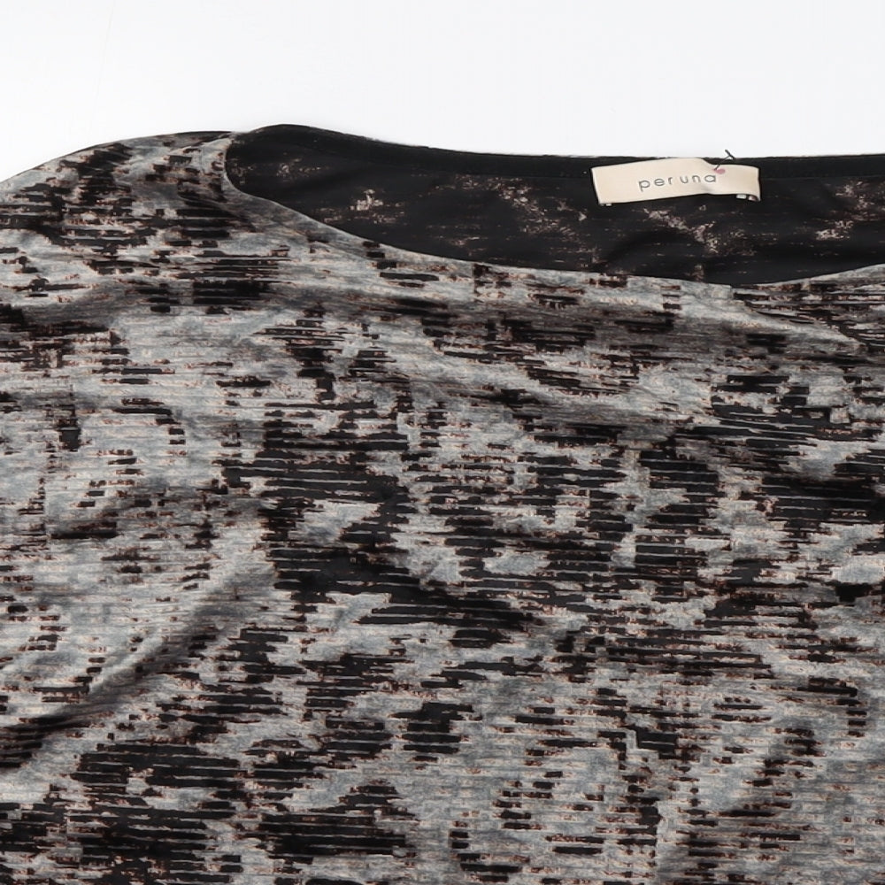Womens UK Size 12 Per Una Grey Basic Blouse