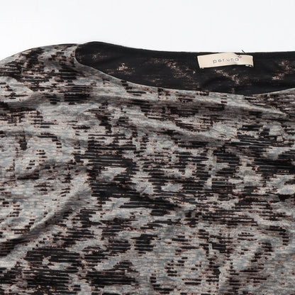 Womens UK Size 12 Per Una Grey Basic Blouse