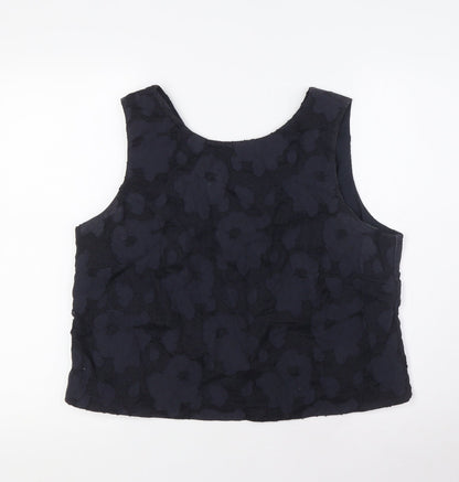Womens UK Size 16 Marks and Spencer Blue Basic Blouse