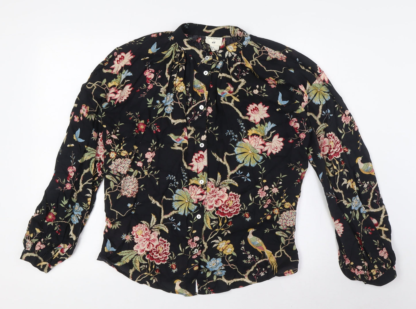 Womens UK Size 8 H&M Multicoloured Basic Blouse