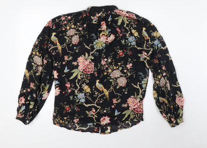 Womens UK Size 8 H&M Multicoloured Basic Blouse