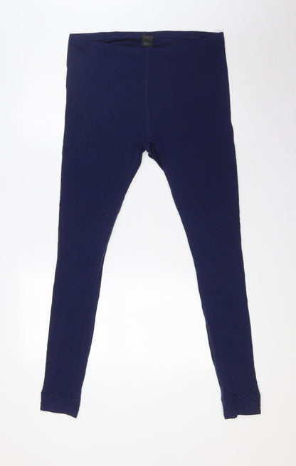 Lapasa Womens Blue Wool Trousers Size XL L31 in Regular - Long johns