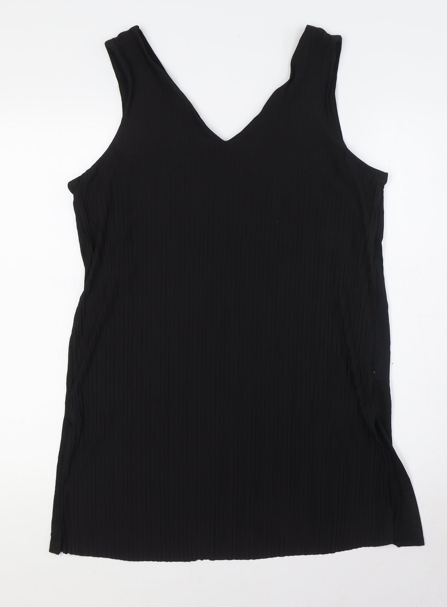 Womens UK Size 14 Marks and Spencer Black Basic Tank