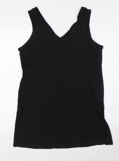 Womens UK Size 14 Marks and Spencer Black Basic Tank