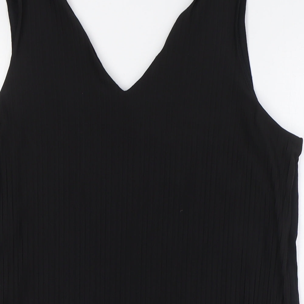 Womens UK Size 14 Marks and Spencer Black Basic Tank
