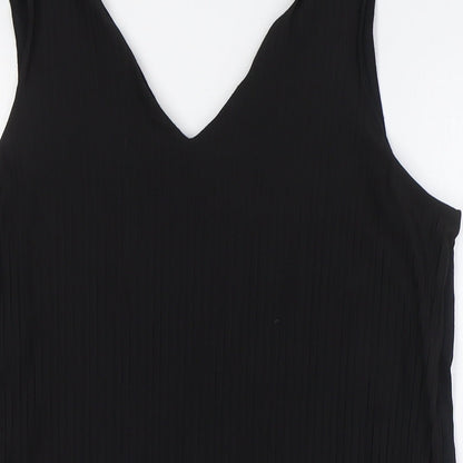 Womens UK Size 14 Marks and Spencer Black Basic Tank