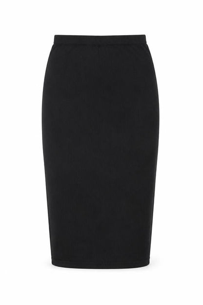 Spotted Womens Black Polyester Straight & Pencil Skirt Size XS