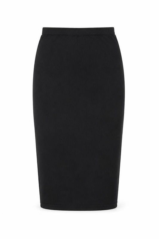 Spotted Womens Black Polyester Straight & Pencil Skirt Size XS