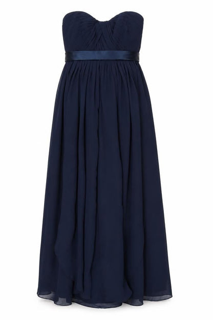 Sorella Vita Womens Blue Polyester Maxi Size 10 Off the Shoulder Zip