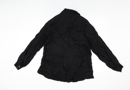 Womens UK Size 6 Oliver Bonas Black Basic Blouse