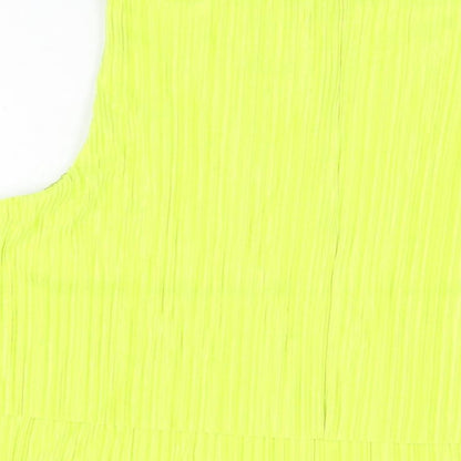 Womens UK Size 14 NEXT Yellow Basic T-Shirt