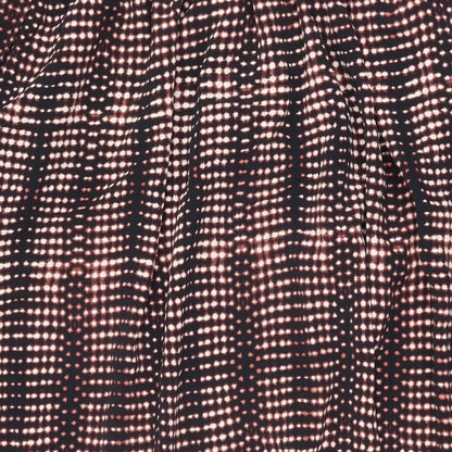 Per Una Womens Black Geometric Polyester Swing Skirt Size 14 Drawstring