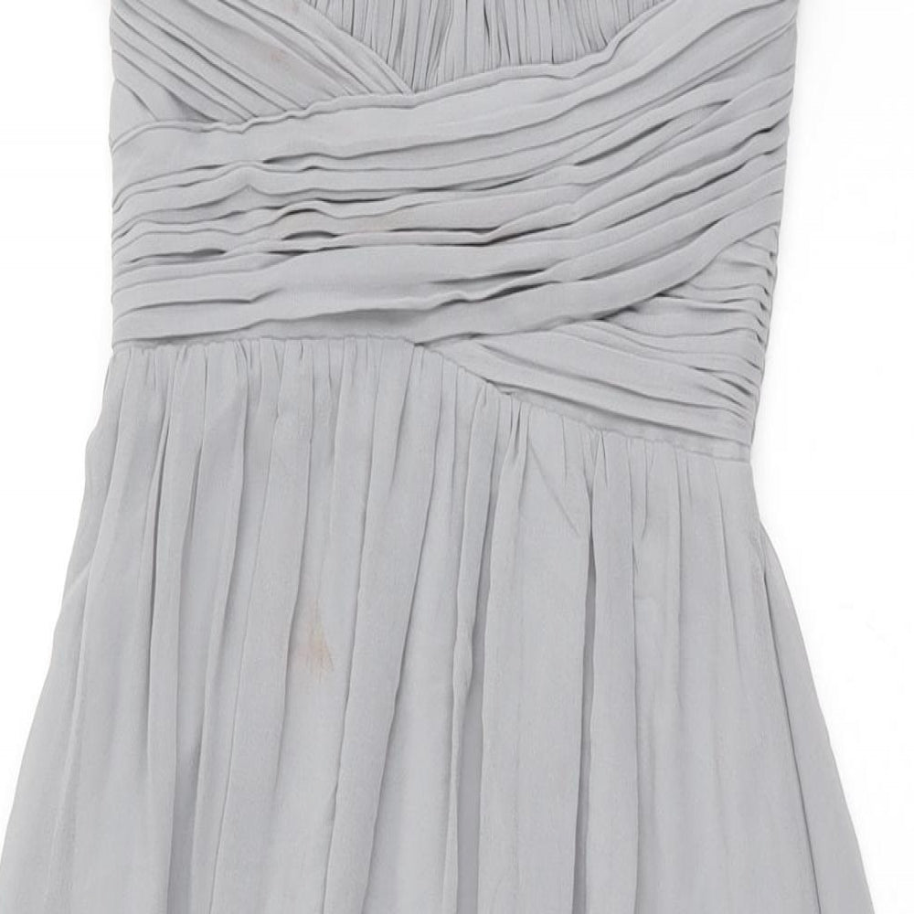 Little Mistress Womens Grey Polyester Maxi Size 10 Round Neck Pullover