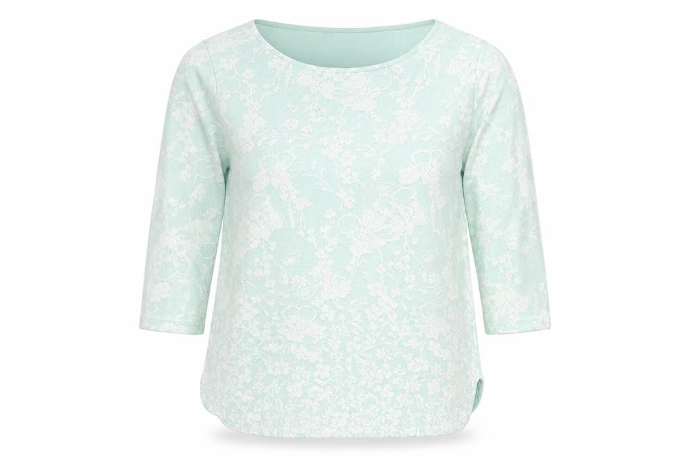 Womens UK Size 14 Per Una Green Basic T-Shirt