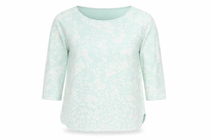 Womens UK Size 14 Per Una Green Basic T-Shirt