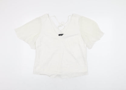 Womens UK Size 12 New Look White Basic Blouse