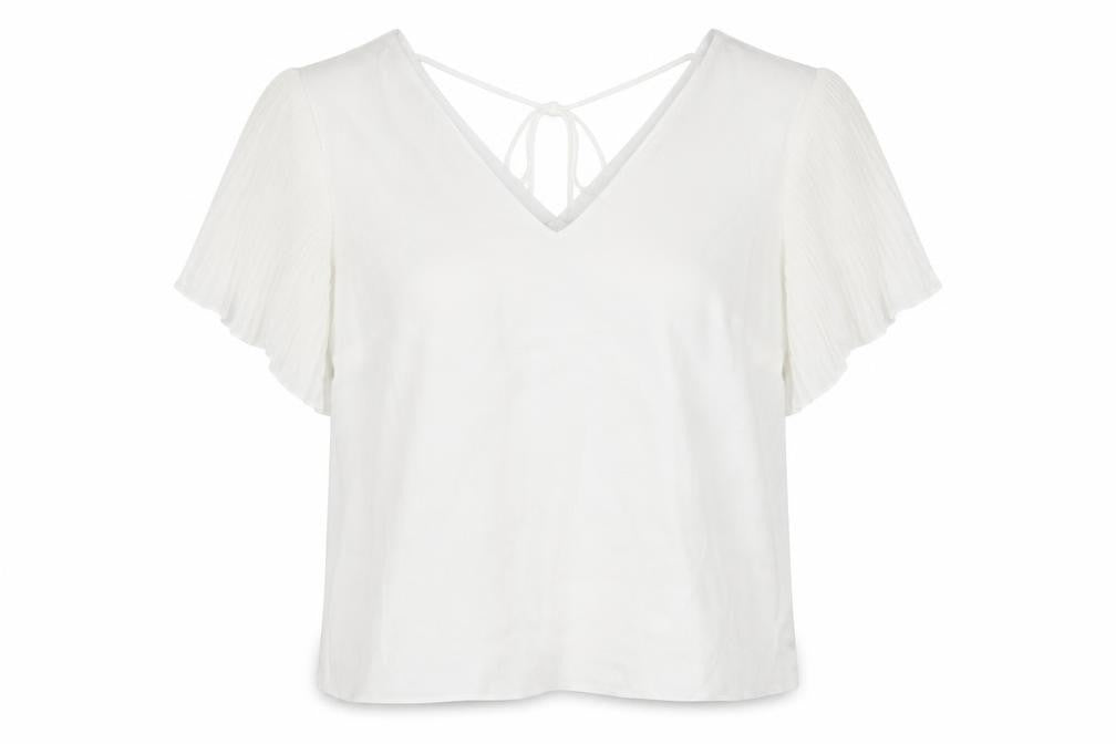 Womens UK Size 12 New Look White Basic Blouse