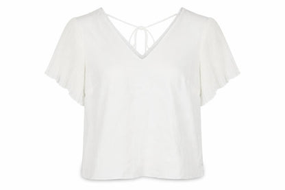 Womens UK Size 12 New Look White Basic Blouse