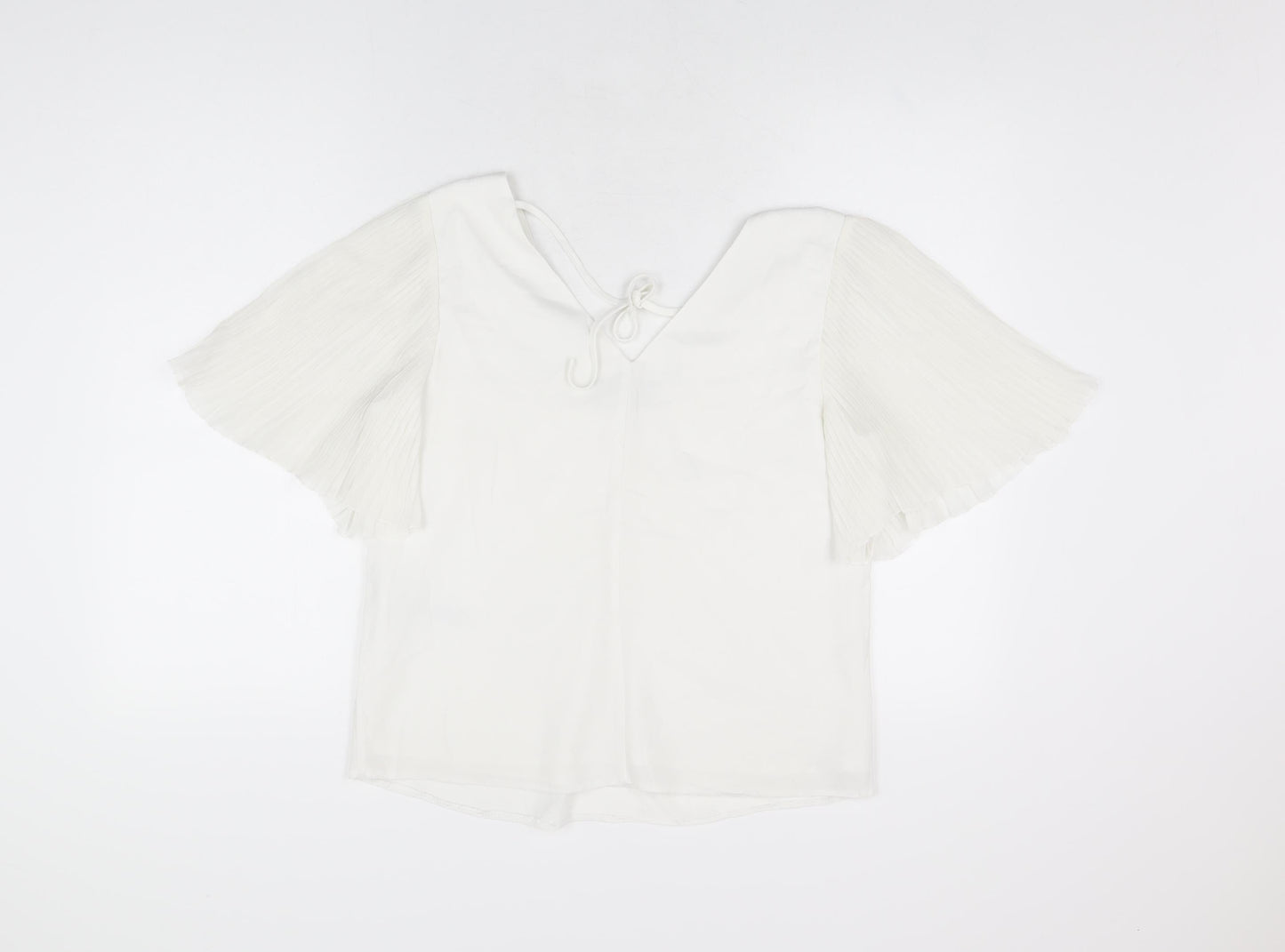 Womens UK Size 12 New Look White Basic Blouse