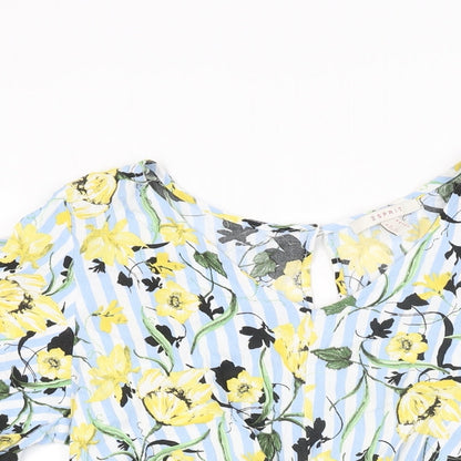 Womens UK Size M Spirit Blue Basic Blouse