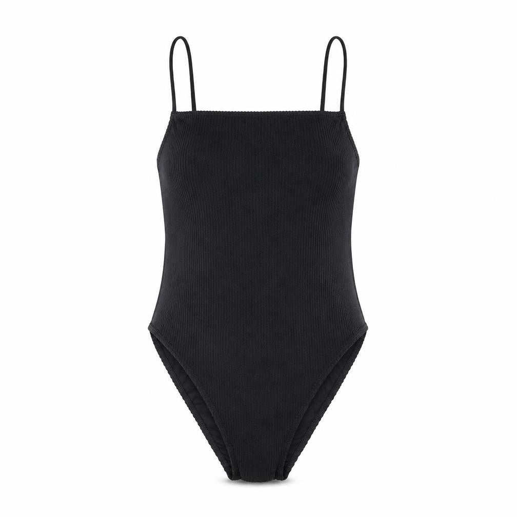 Womens UK Size 10 Topshop One-Piece Black Bodysuit