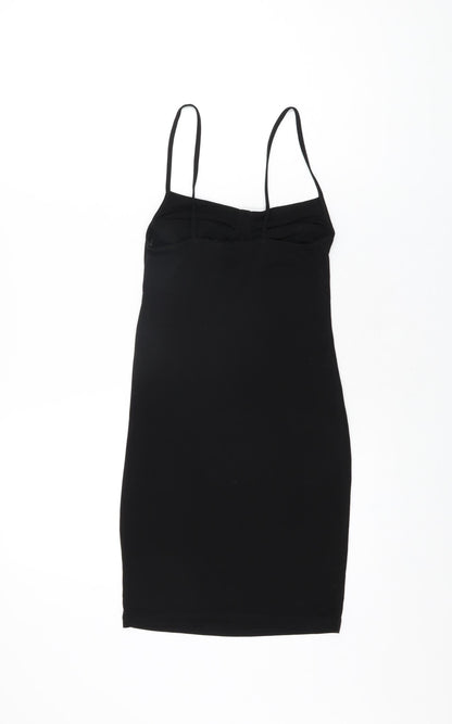 Motel Womens Black Polyester Bodycon Size XS Square Neck Pullover