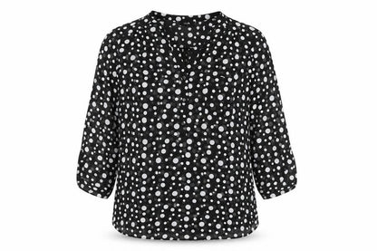 Womens UK Size M Wallis Black Basic Blouse