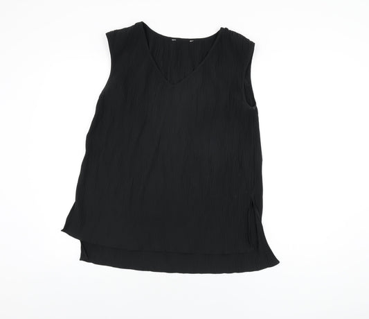 Womens UK Size 8 NEXT Black Basic T-Shirt
