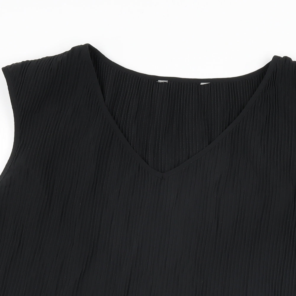 Womens UK Size 8 NEXT Black Basic T-Shirt
