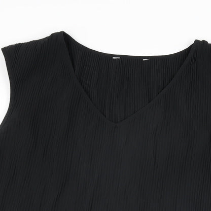 Womens UK Size 8 NEXT Black Basic T-Shirt