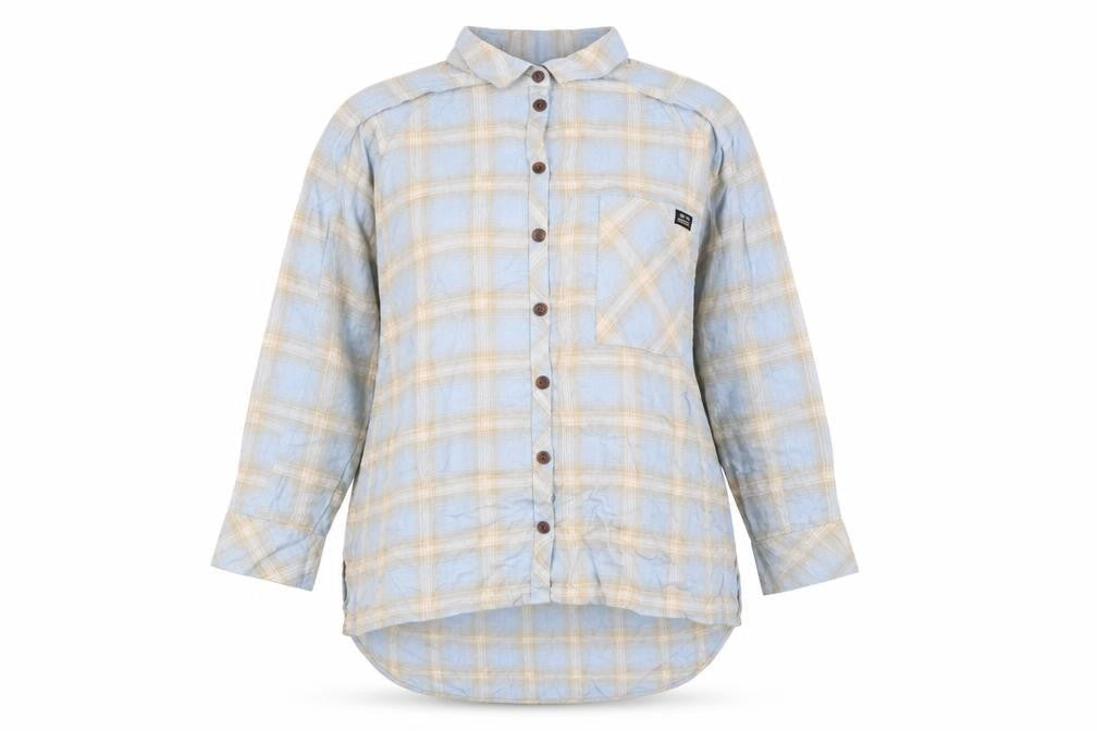 Womens UK Size M Urban Outfitters Blue Basic Button-Up
