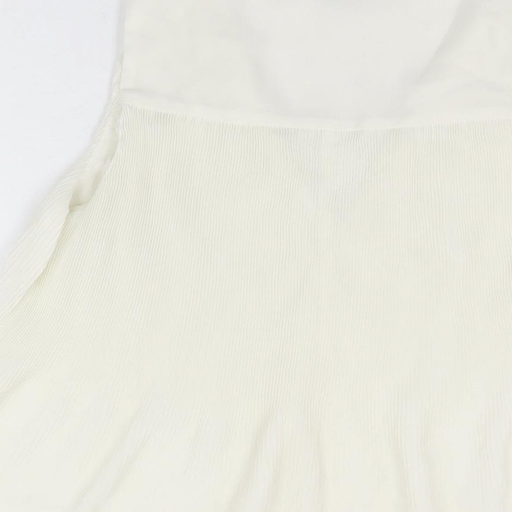Womens UK Size S H&M Ivory Basic Blouse