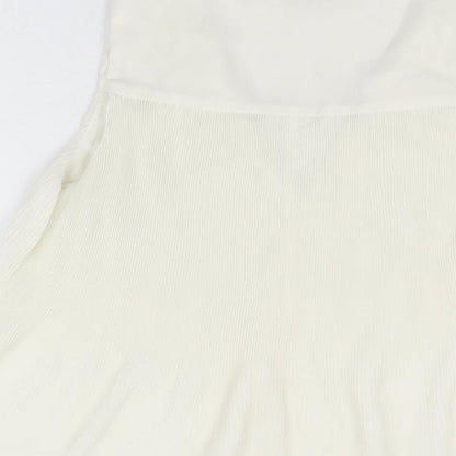 Womens UK Size S H&M Ivory Basic Blouse