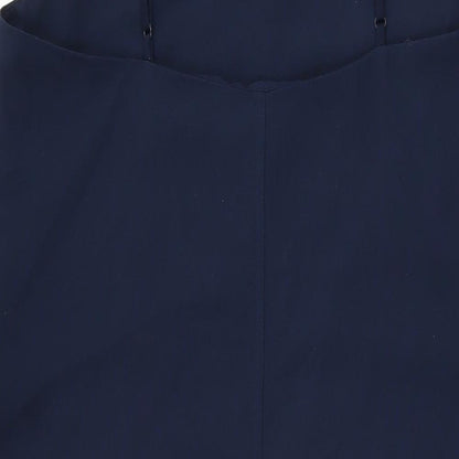 Monki Womens Blue Polyester Shift Size M Square Neck Pullover